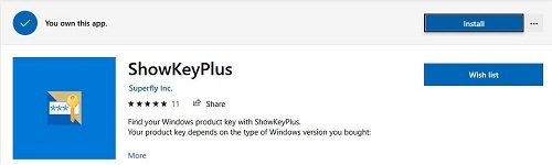 ShowKeyPlus app page