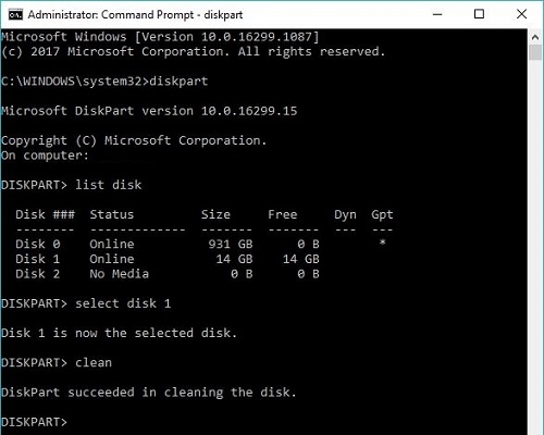 linux clean disk command