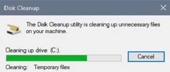 Disk cleanup, cleaning up files