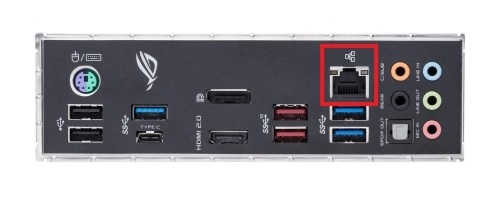 Ethernet port on IO Panel