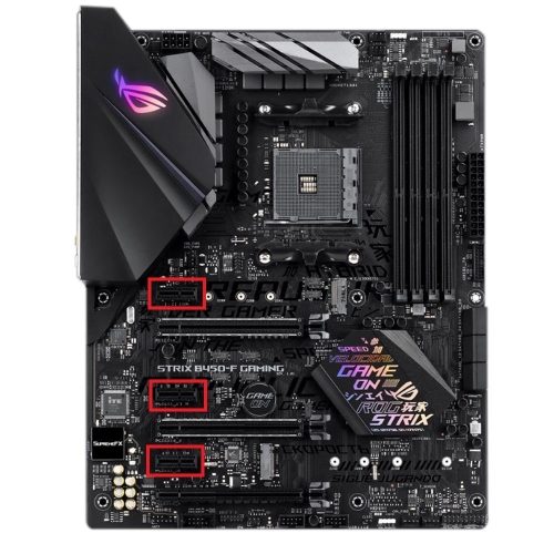 Motherboard with PCIe 1x slots