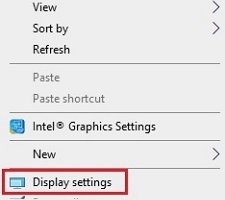 Windows 10 Desktop, Display settings