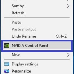 my nvidia control panel only shows 3d settings