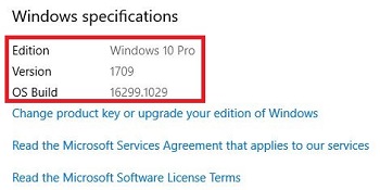 Windows 10 Settings, System Settings, Windows Specifications