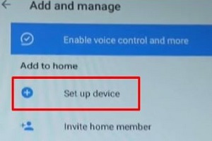 Google Home App, Add and manage, Set up device