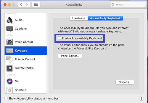 AccessibilityKeyboard