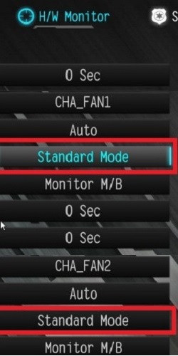 BIOS Advanced Mode, H/W Monitor