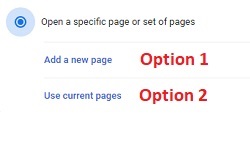 Open a specific page or a set of pages