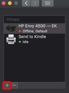Printer & Scanners Preferences, Add