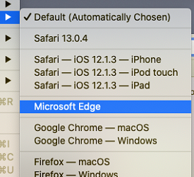 Safari Microsoft Edge Agent