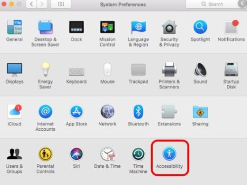 System Preferences, Accessibility
