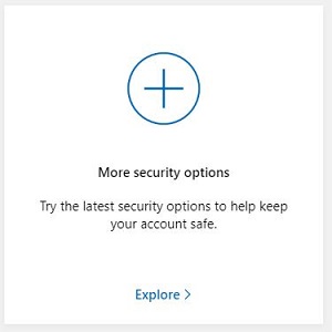 Security settings, More Security options