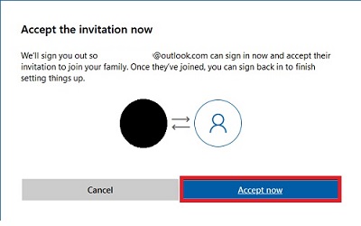 Sign in to Child Account