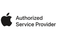Comp TIA A+ and OEM Certified and Apple Authorized Service logos