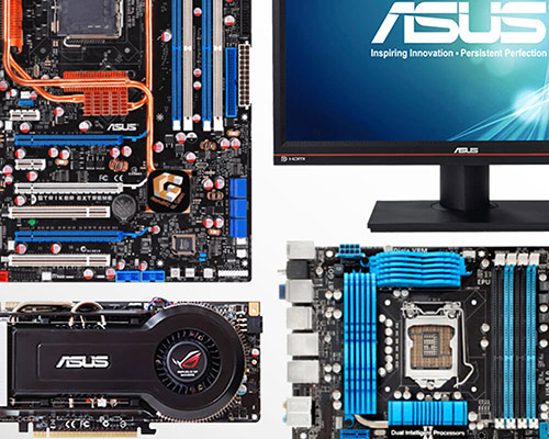 ASUS product collage