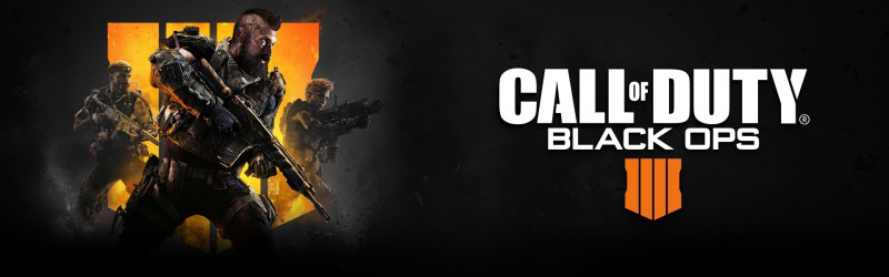 Call of Duty Black Ops banner with fighters