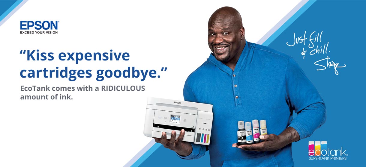Ecotank comes with a ridiculous amount of ink