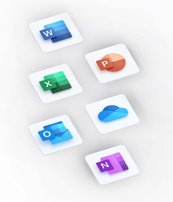 Microsoft app icons