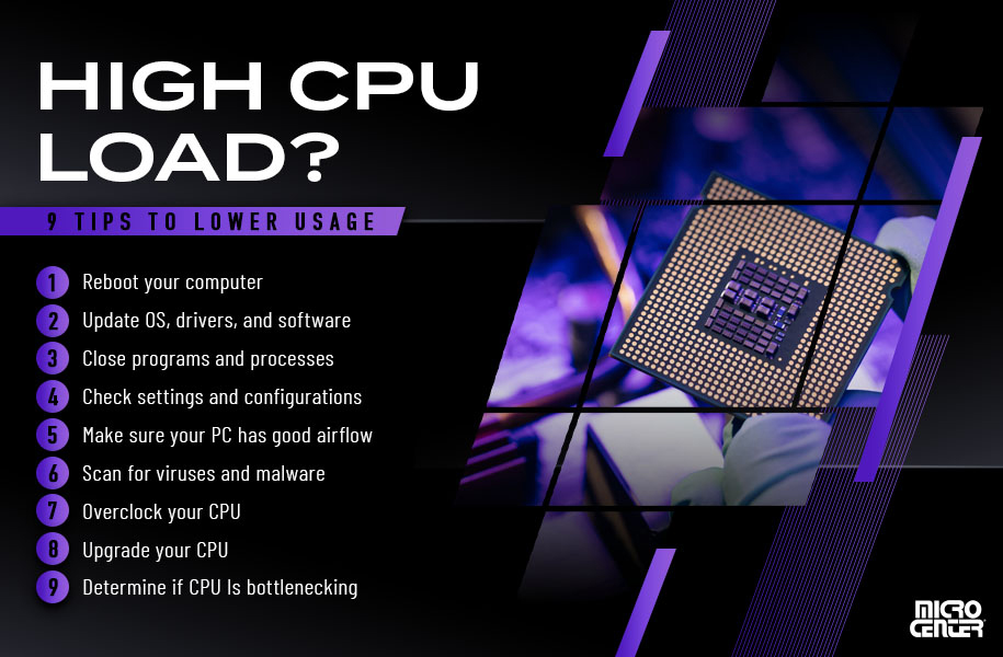 9 Tips To Lower CPU Usage