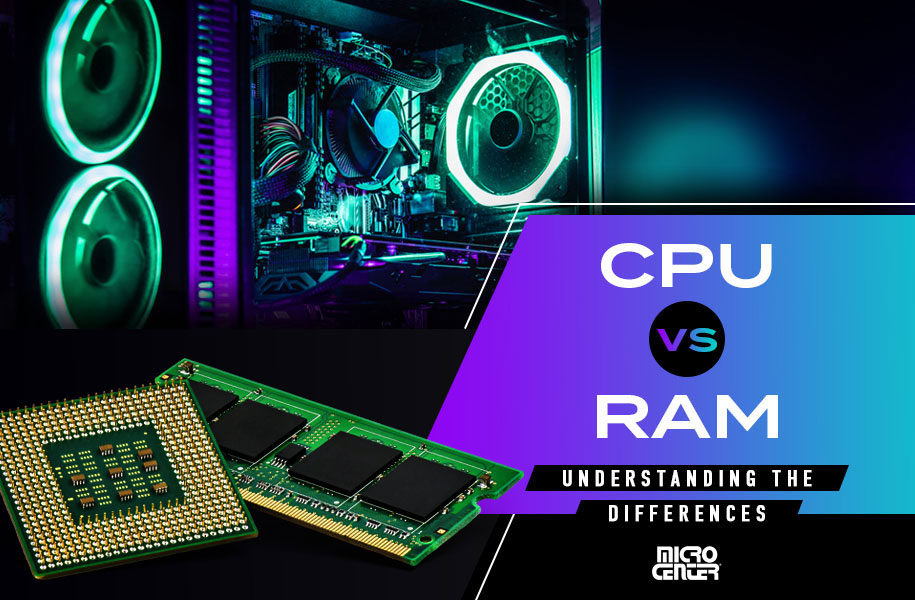 CPU vs. RAM understanding the differences graphic