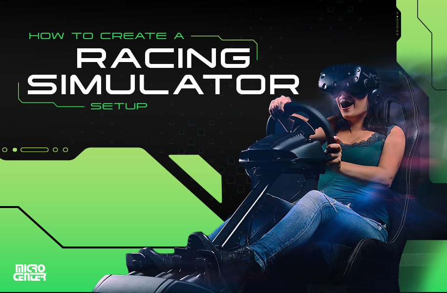 How to create a racing simulator setup graphic