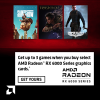 Get up to 3 games when you buy select AMD Radeon RX 6000 Series graphics cards. GET YOURS.