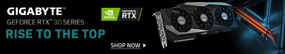 GIGABYTE - GEFORCE RTX 30 SERIES - RISE TO THE TOP; Shop Now