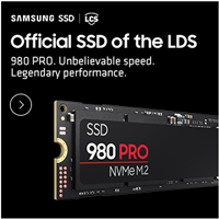 Samsung SSD. Official SSD of the LDS. 980 Pro. Unbelievable speed. Legendary Performance - SHOP NOW