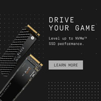 WD Black - Drive Your Game - Level up to NVMe SSD Performance. LEARN MORE