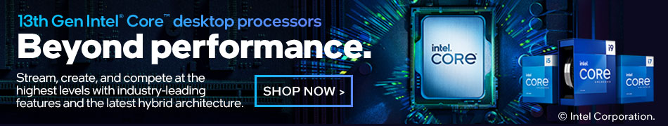13th Gen Intel Core desktop processors - Stream, create, and compete at the highest levels with industry-leading features and the latest hybrid architecture. SHOP NOW