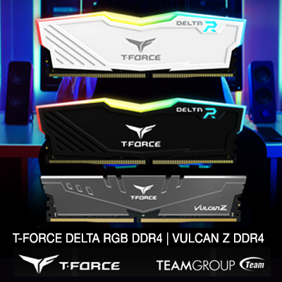T-Force Delta RGB DDR4 and Vulcan Z DDR4