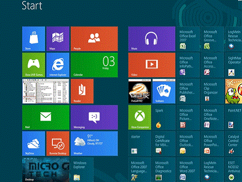 Windows 8 Start Screen