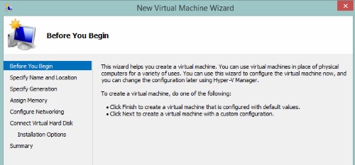 New Virtual Machine Wizard