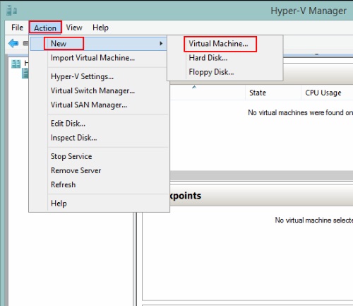 Hyper V Manager