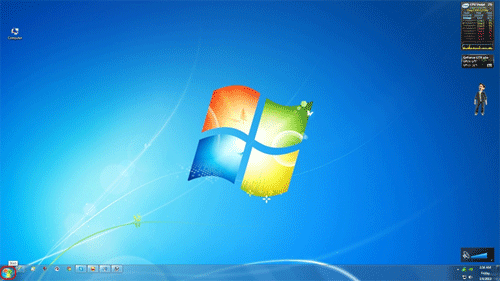 Windows 7 Desktop, Start Button