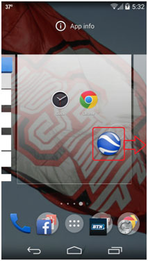 Android Home Screen, Choose App