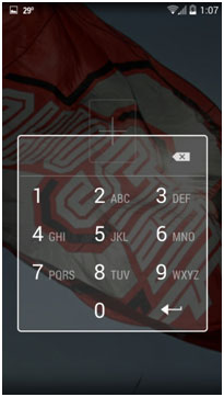 Android Lock Screen, Enter Code if Applicable