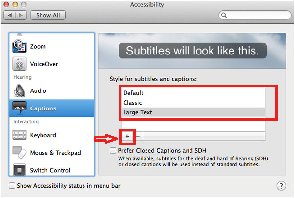 making text subtitles for video in mac