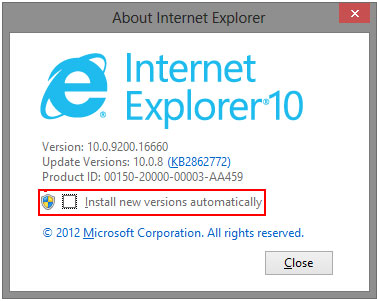 About Internet Explorer
