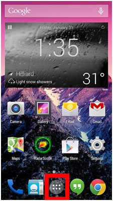Android Home Screen, App Icon
