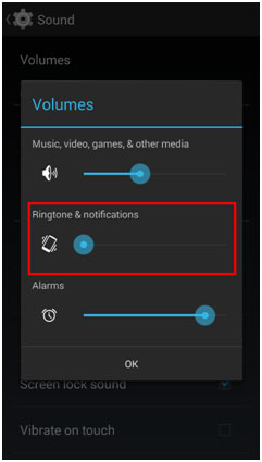 Android Volume Setting Options