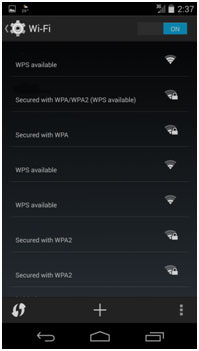 Android WiFi Choose Network
