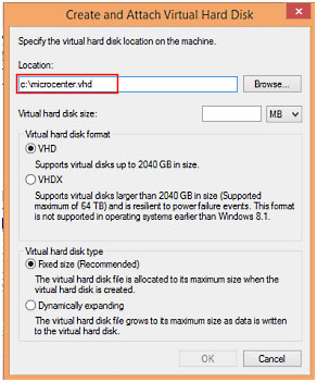 Windows 8.1 VHD Configuration