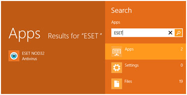 ESET App search