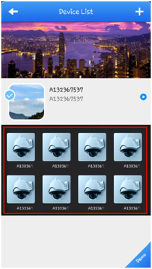 CloudSEE App, Choose Camera to View
