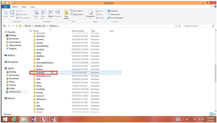 Windows Folder, System32 Folder