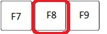 Keyboard Image, F8 Function Key