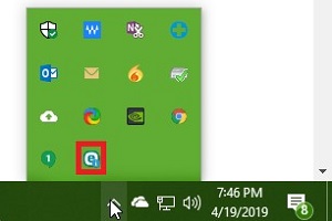 Windows System Tray, ESET Icon