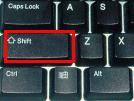 Shift Key on Keyboard
