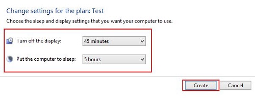 Timing of Power Plan